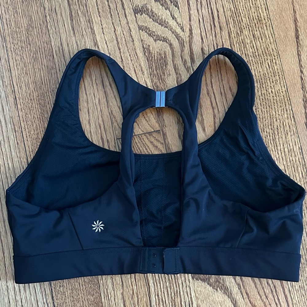 Athleta Black Racerback Sports Bra - Picture 2 of 2